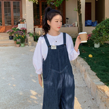 新品（现货）2024夏季薄款牛仔背带裤235-9971-P115-控168，女装牛仔裤，金十上