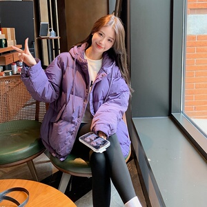 【现货】小个子连帽短款棉衣235-9939-P155-控238,黄家驹弟弟穿搭女微胖图片
