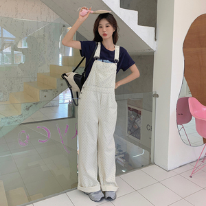 新款现货     波点减龄背带裤235-M2406-P115-控168图片