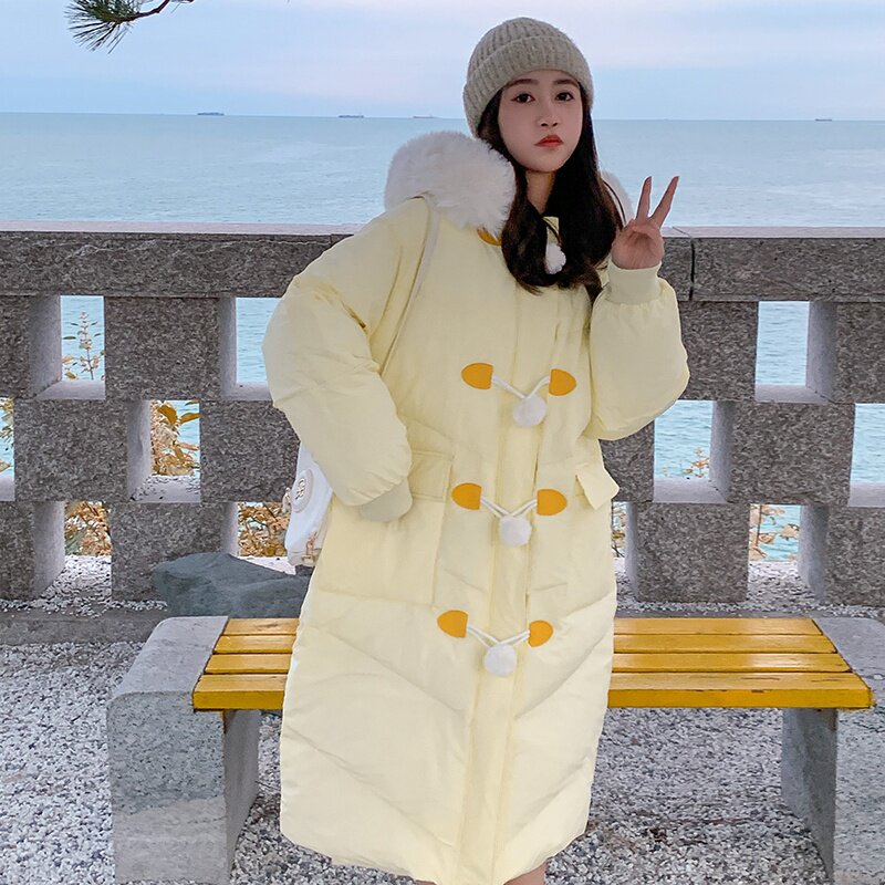 【现货】冬装中长款大毛领羽绒棉服235-M610-P195-K278,女装棉衣/棉服,金十上
