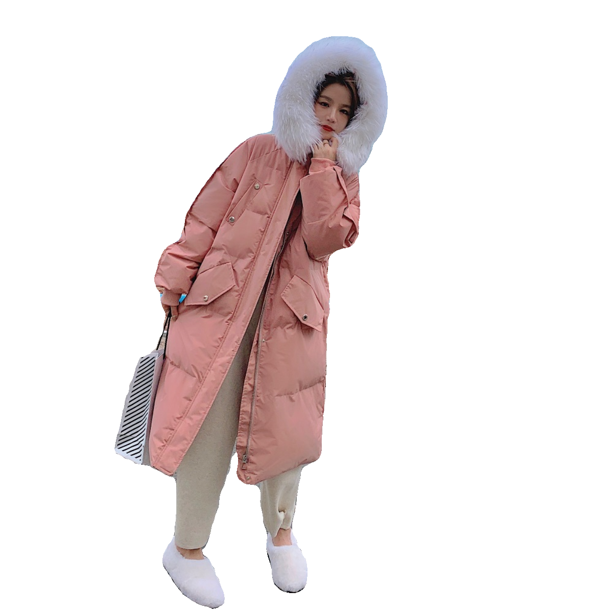 【现货】冬装中长款羽绒棉服235-M611-P190，控278,女装棉衣/棉服,金十上