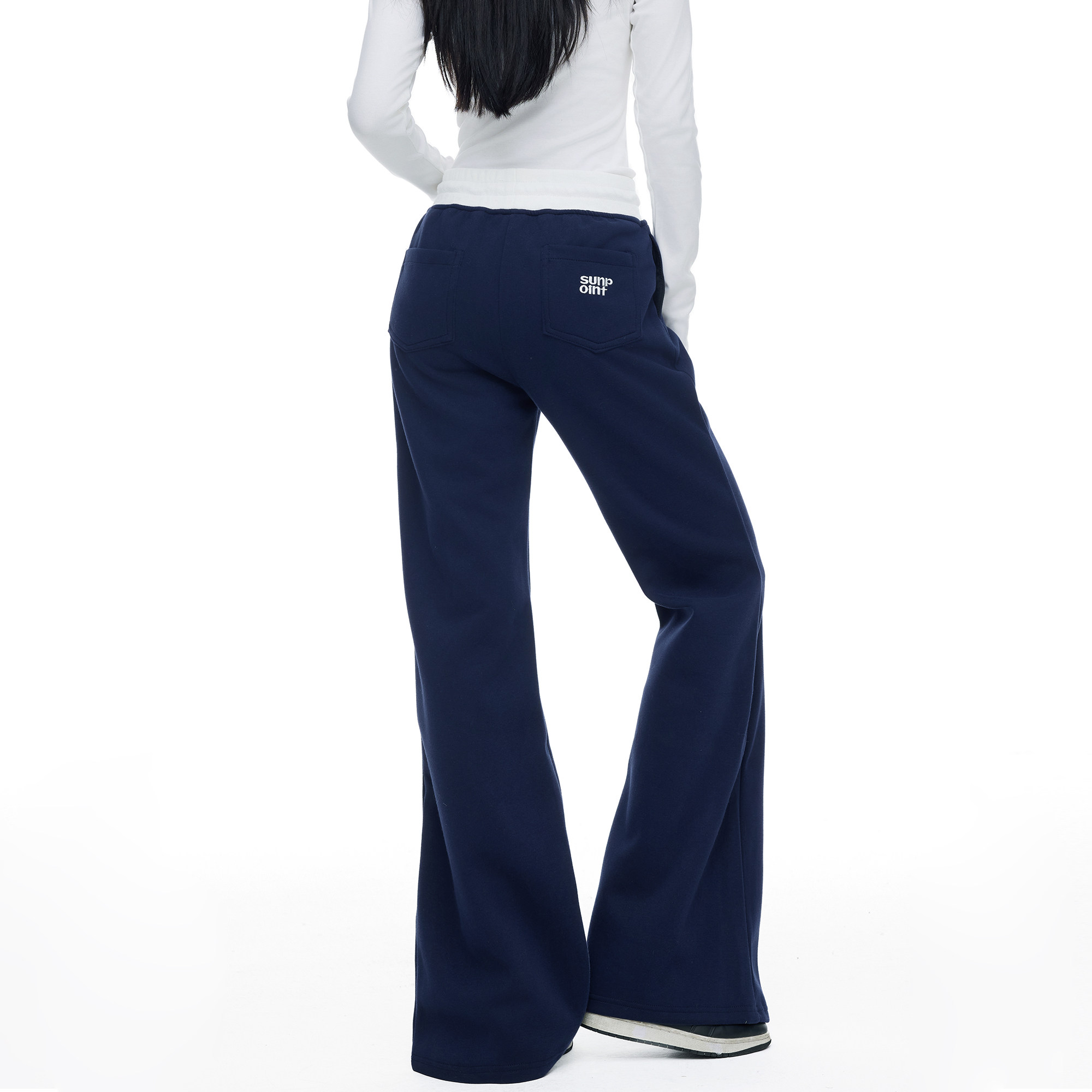 美式微喇运动加绒卫裤女2025新款加厚小个子直筒阔腿裤休闲拖地裤,女装/女士精品,卫裤,淘宝优惠券,粉丝福利购,淘宝优惠卷