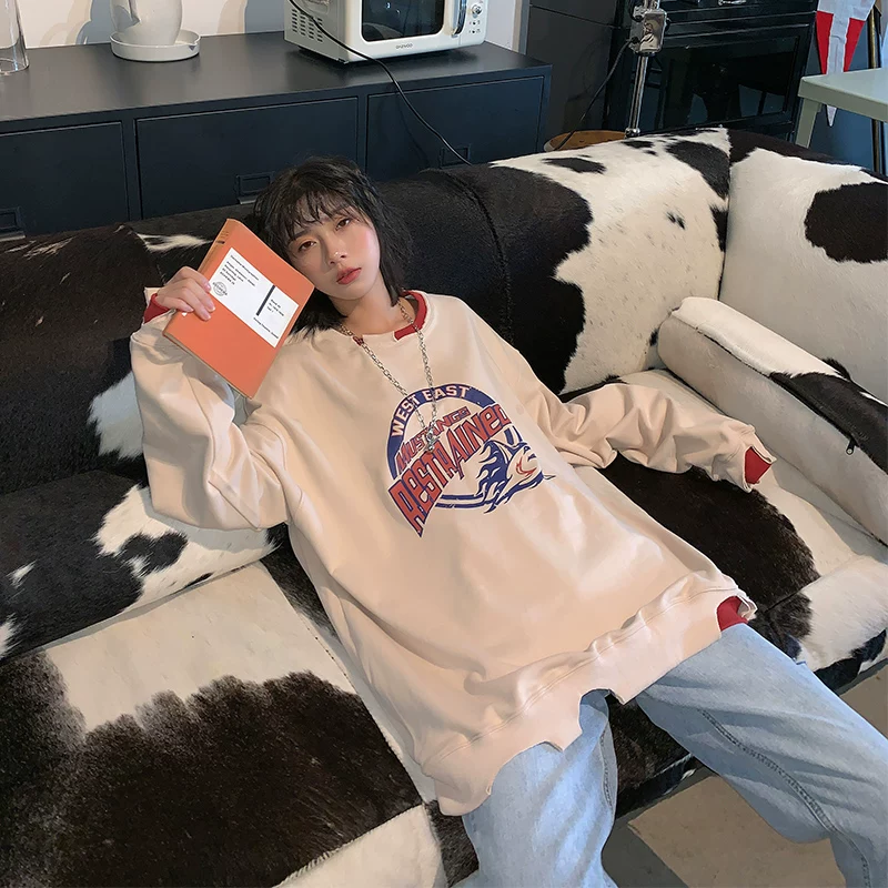 Tide, set, sweatshirt, autumn thin long-sleeve, Korean style, 2020 years