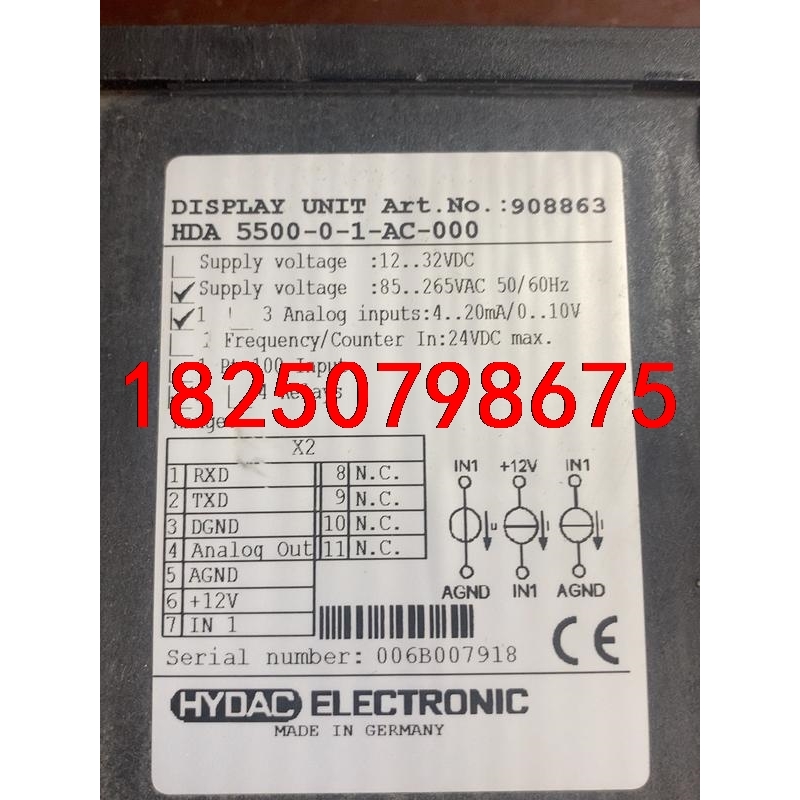 贺德克HYDAC HDA 5500-0-1-AC-000成色议价