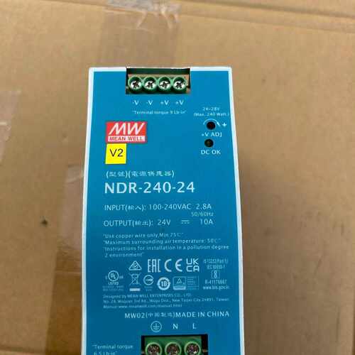 明伟导轨式开关电源型号NDR24024V拆机包好成色如图议价