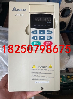 拆机台达变频器 VFF037B43A 3.7KW无维修包好图议价