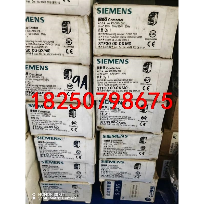 西门子接触器3TF30 00-0XM0议价