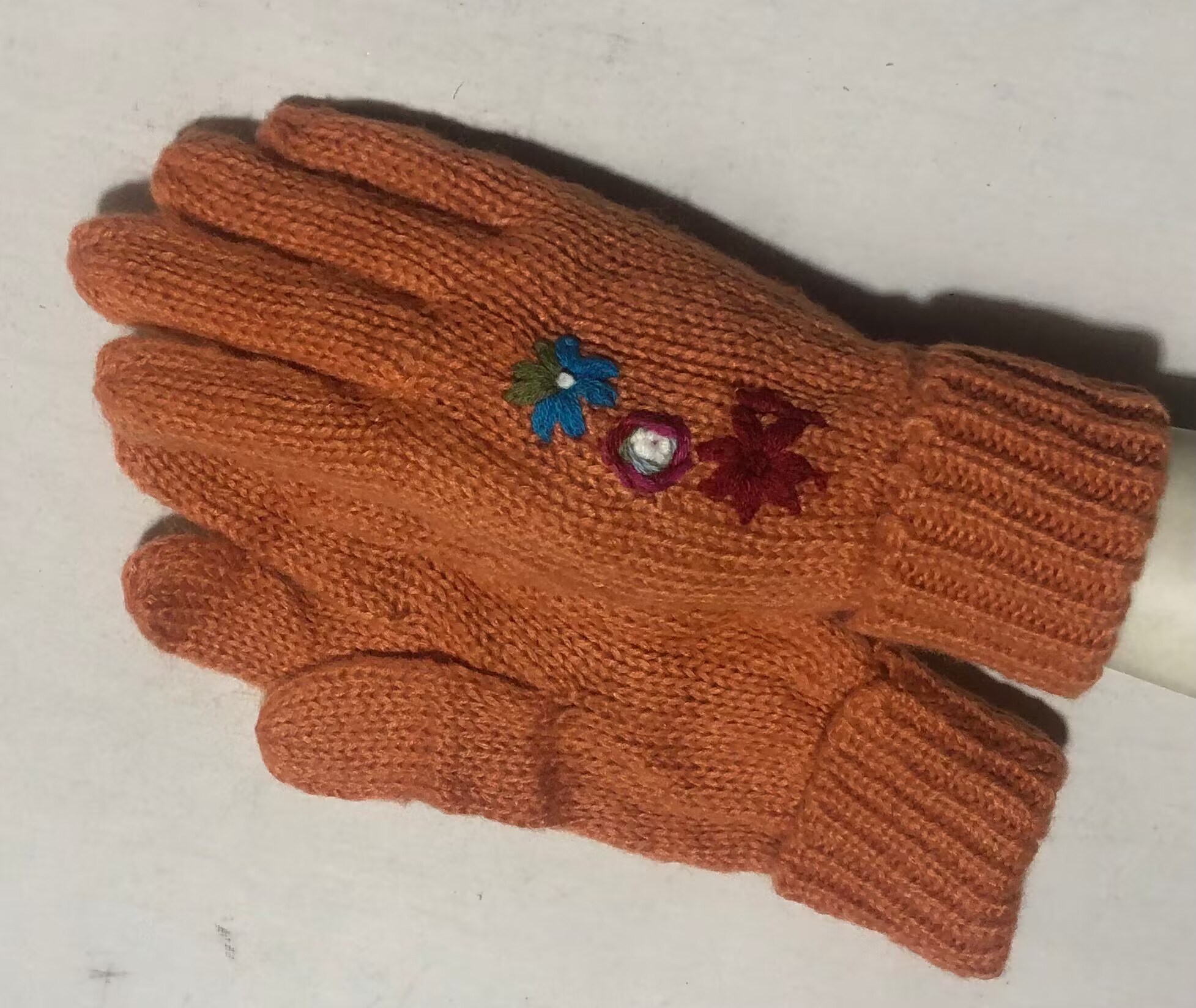 纯手工绣花外贸全腈马海毛