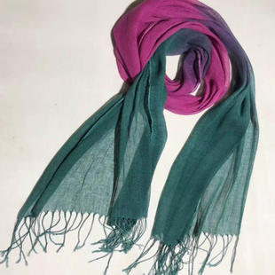 通用亚麻围巾披肩 A11外贸梭织亚麻花纱四季 单件 包邮