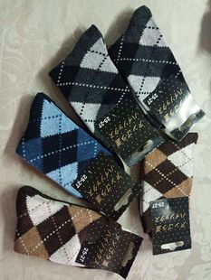 腈纶材质易起球介意慎拍 保暖针织袜 B102 秋冬加厚休闲男女款