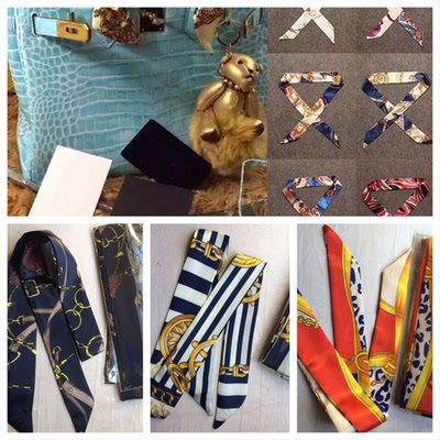 女士领巾小丝带绑系缠装饰