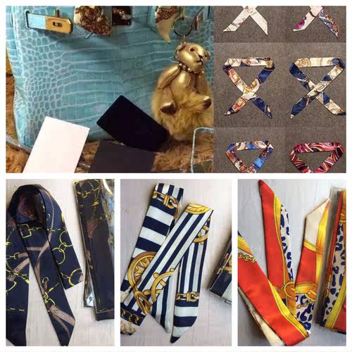 女士领巾小丝带绑系缠装饰