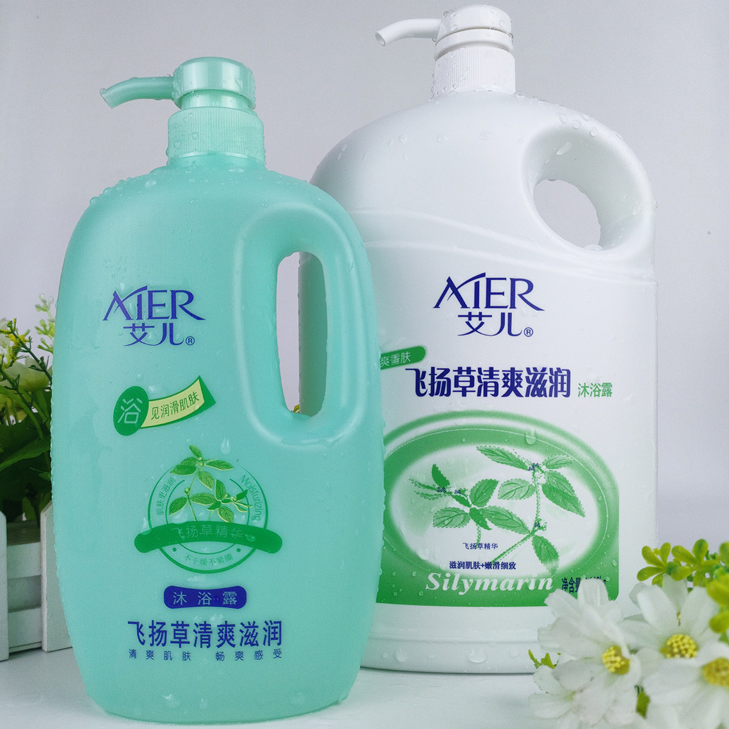 清凉舒爽飞扬草沐浴露家用大容量图片