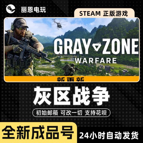 灰区战争成品号Gray Zone Warfare全新号可换绑改密改一切 可联机