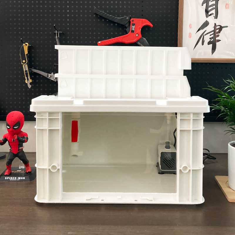 嘿匣子diy周转箱龟缸乌龟缸可视周转箱养龟专用饲养缸生态周转箱