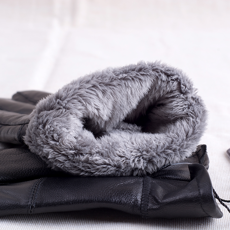 Gants pour homme      en peau de mouton - Ref 2781410 Image 4