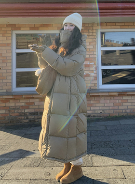 清仓大嘎daga极寒杜邦三防面料新国标白鸭绒羽绒服女冬季过膝长款