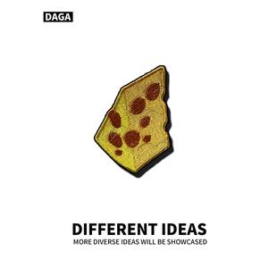 DAGA DIFFERENT定制 DIY刺绣羽绒服魔术贴胸章卡通装饰