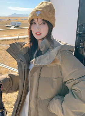 大嘎DAGA高级感冬季加厚外套2025新款90白鸭绒工装羽绒服女短款潮