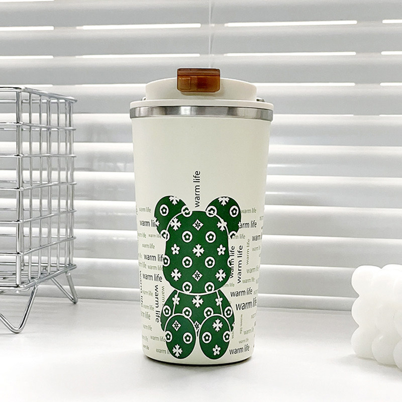 进口精瓷咖啡杯保温杯陶瓷内胆高档精致男女车载便携随行水杯子