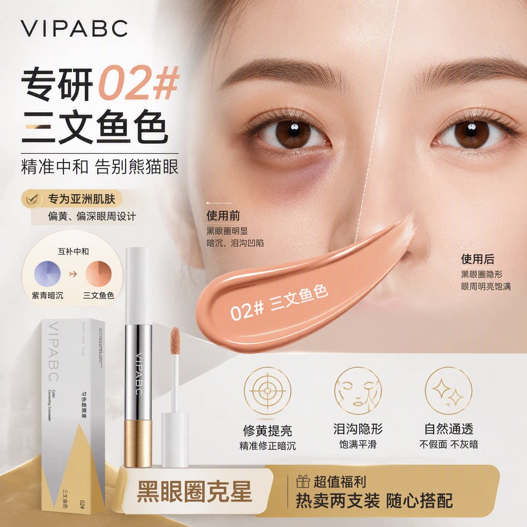 快遮笔遮瑕液膏遮盖斑点强力巨遮瑕脸部泪沟眼袋黑眼圈不卡暖肤色图片