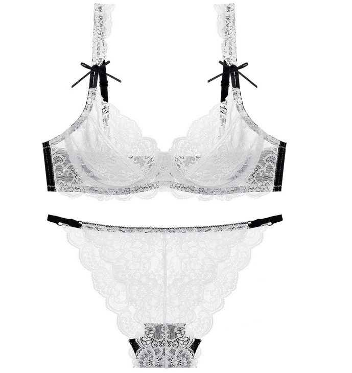 Europe and America sexy transparent Lace ultrathin Gather Bras Underwear set Bra bra Big chest significantly smallerin the Lingerie/Men's underwear/Tracksuit , Bra Sets  category - from Buy2taobao.com to provide professional Taobao agent buy service