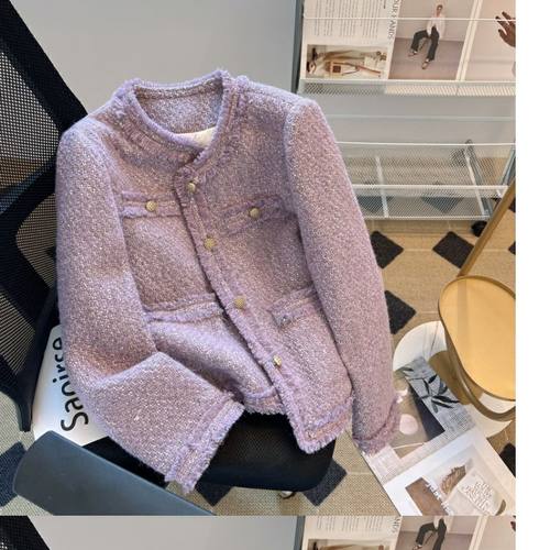 法式小香风外套女春秋短款气质名媛新款高级感超好看小个子