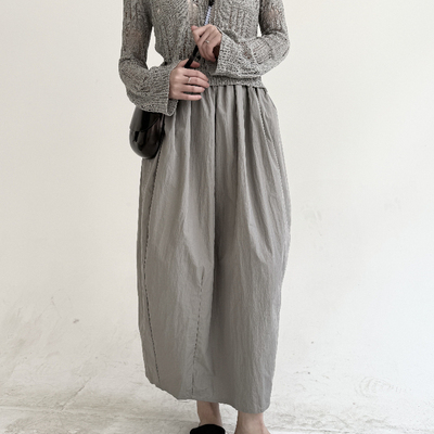 宽松插兜显瘦半身裙高级感