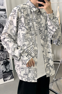 2026春季新款海报景港风大码男女衬衫M-5XL-CS003-P38图片