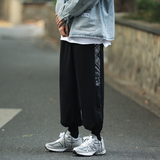 秋季新款马路宽松大码腰果花排扣裤卫裤M-5XL-KZ1095-P45，男装休闲裤，星座417-1（原电商B245）