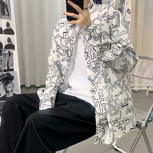 2026春季新款海报景港风大码男女衬衫M-5XL-CS003-P38图片