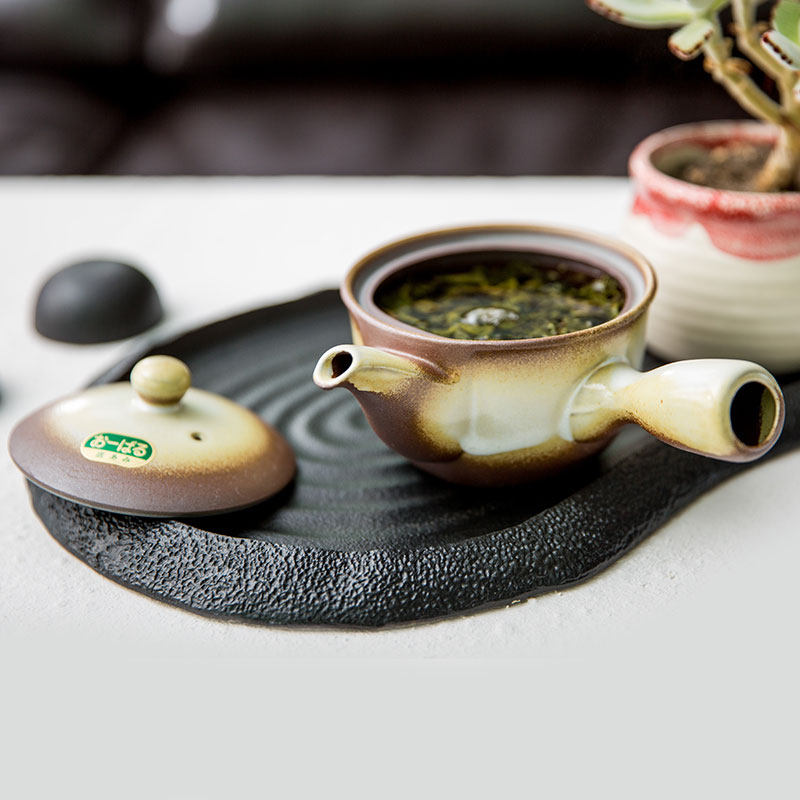 旬味 茶壶滤网 内置 日本进口万古烧陶瓷茶具家用紫砂壶 养生壶