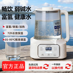 智能微电解制氢养生壶富氢水壶PH弱碱性一键除氯精准调温0涂层