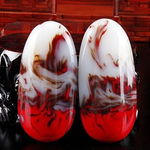 天然和田玉手把件男款鸡血石玉白玉手把羊脂白玉籽料原石手玩件