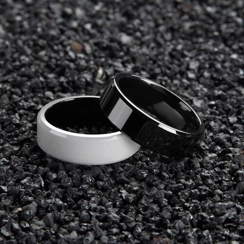 NFC智能门禁卡戒指ICID卡戒指电梯指纹锁用高黑科技交通指环防水