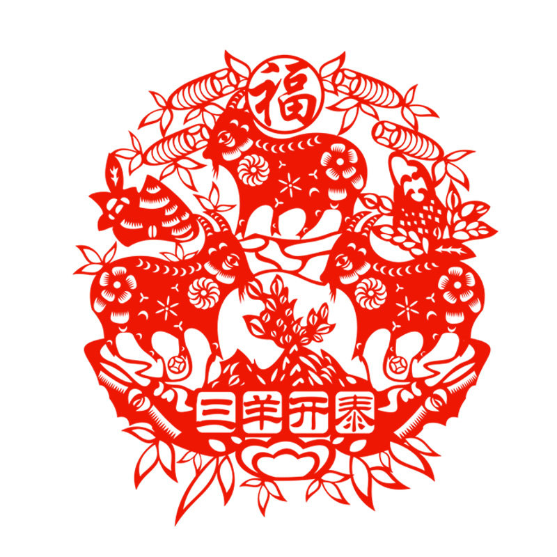 窗花剪纸窗花静电贴纸