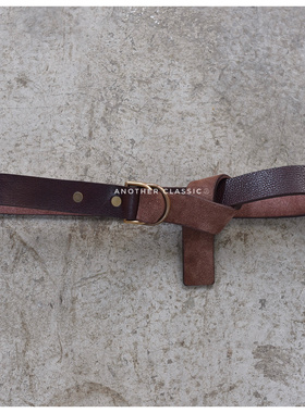 “极度柔软”ANOTHER CLASSIC25ss黄铜双环扣 3cm腰带