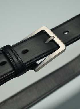 ANOTHERCLASSIC英国马缰革手工皮带男士商务正装针扣腰带头层牛皮