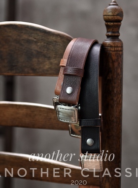 （售完欣赏） 腰带手工皮带工匠another classic合页扣不伤皮带