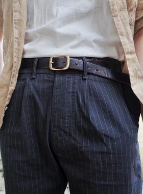 ANOTHER CALSSIC细腰带  2.5cm 做旧 皮带 复古