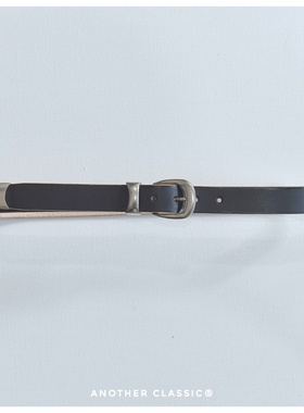 ANOTHER CLASSIC26ss 3cm暗黑茶芯手工腰带