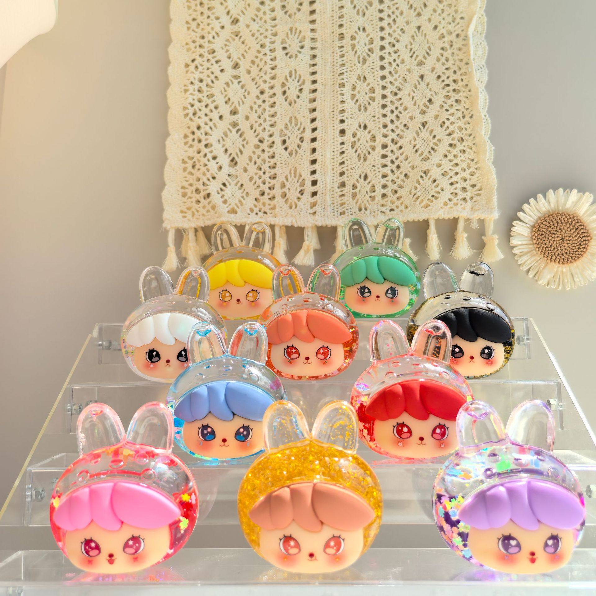 新款潮玩入油流沙羚羊兔子对对碰夜光泡泡珠款桌面摆件女生小,工业油品/胶粘/化学/实验室用品,树脂,淘宝优惠券,粉丝福利购,淘宝优惠卷