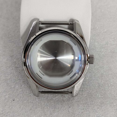 39mm316精钢表壳矿物质镜面新款手表配件适装31mm表盘装VH31机芯