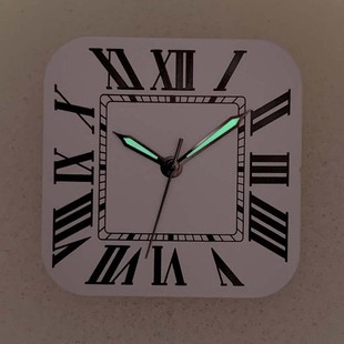 手表字面配件方形27mm表盘改装日本NH35自动机芯WATCH