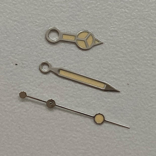 手表配件奔驰表针三针绿色夜光适合装NH35,8215,8200明珠2813机芯