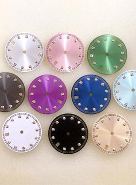 新款手表配件石仔28.5mm金边表盘太阳纹改装日本NH35NH36自动机芯