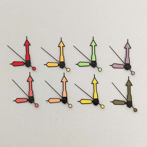 新款黑边箭头指针绿夜光9*13*13mm三针表针装日本NH35/36/4R机芯