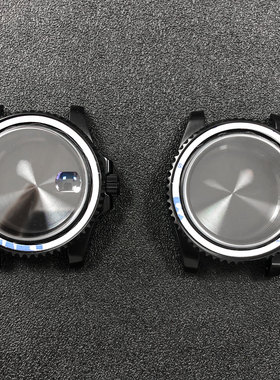 SUB黑色密底 蓝宝石玻璃 不锈钢电镀表壳40mm 适合装日本NH35机芯