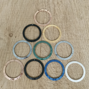 潜艇凸圈SUB凸字陶瓷 钢圈口外径38MM内径30.5MM适合水鬼40MM表壳