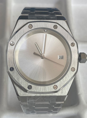 无logo男士机械手表 41mm无夜光 不锈钢表壳 搭配全新NH35/36机芯